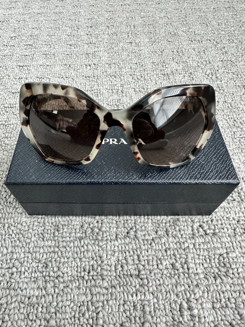 SPR 16R Round Sunglasses Spotted Opal Brown Tortoise 56 19 135 Authentic Like Ne